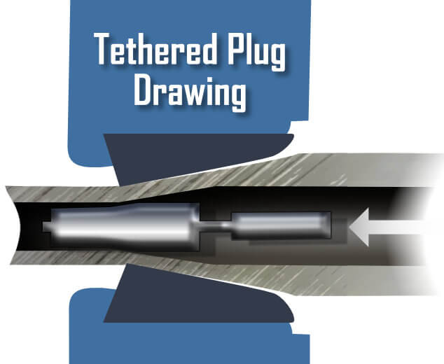 DOM Tethered Plug Drawing or semifloating