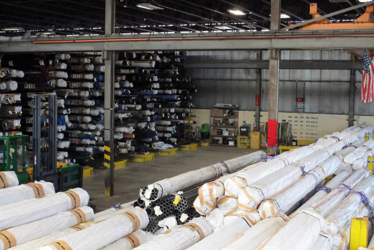 round steel tubing warehouse floor